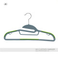 Ultra Thin Rubber Flocked Multi Function Plastic Shirt Hangers